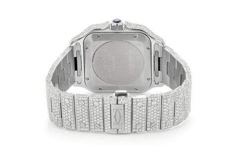 cartier santos adlc|cartier santos iced out price.